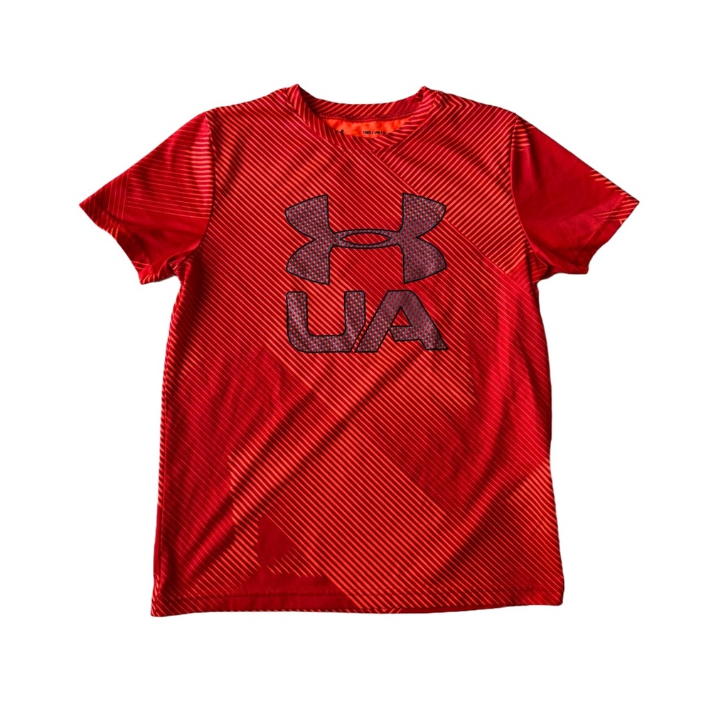 Under Armour Boys Orange Heatgear Athletic Shirt